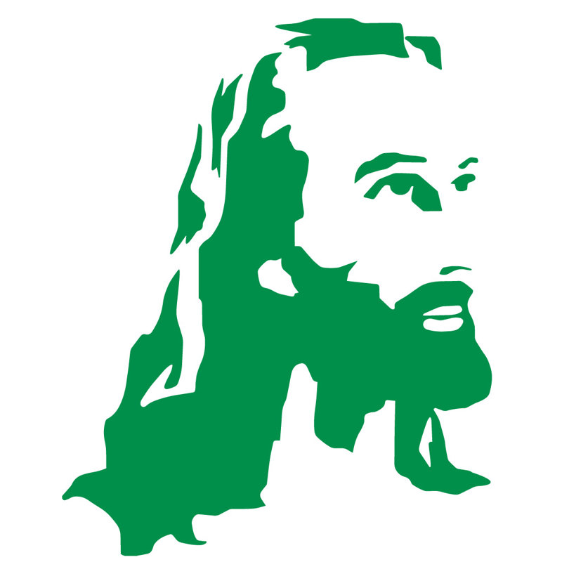 Décalcomanie murale christ jesus, H 24 po x l 19 po x P 0,01 po, Vert clair