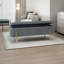 Banc de rangement tapissier