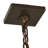 Herrald 2 - Light Chocolate/Gold Square/Rectangle Pendant
