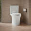 Veil Elongated Toilet Bowl With Skirted Trapway-577078726