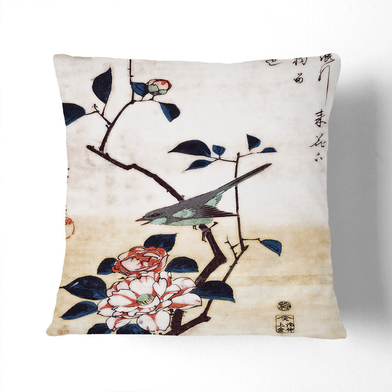 Floral Square Cushion, 55 x 55 cm