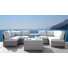 Ensemble de conversation pour 4 personnes avec coussins Athelene