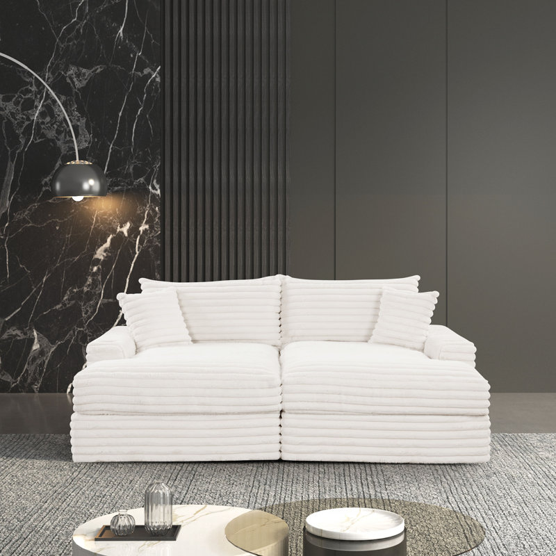 Canapé double Hedden, Blanc