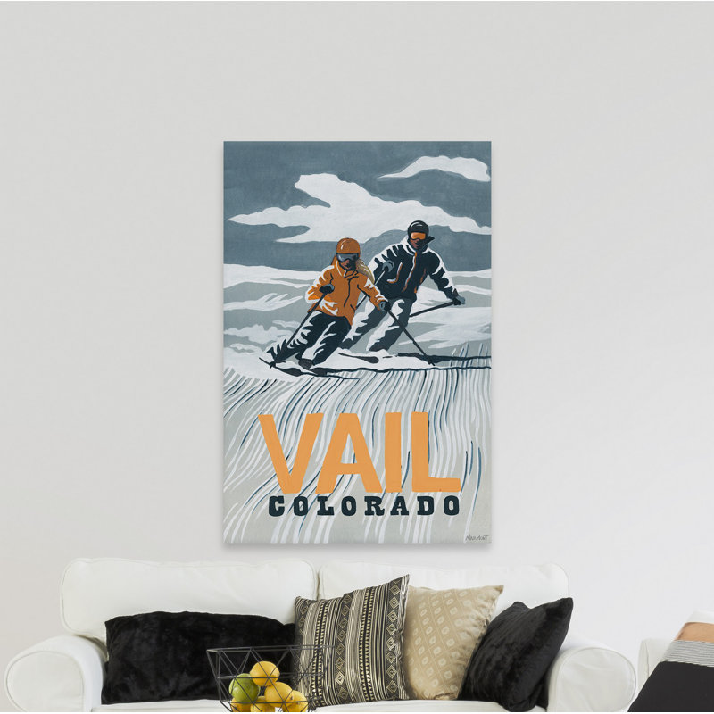 Vail, Colorado - reproduction d'art sur toile tendue, H 12 po x l 8 po x P 1,5 po