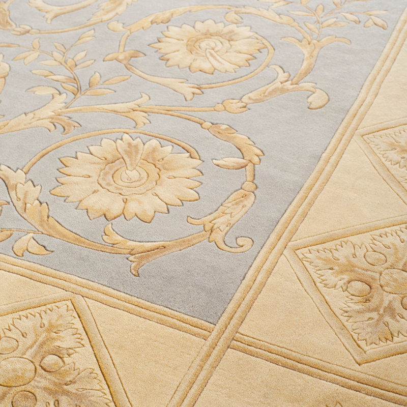 Tapis oriental en laine noué à la main Florence, Rectangle 6 pi x 9 pi
