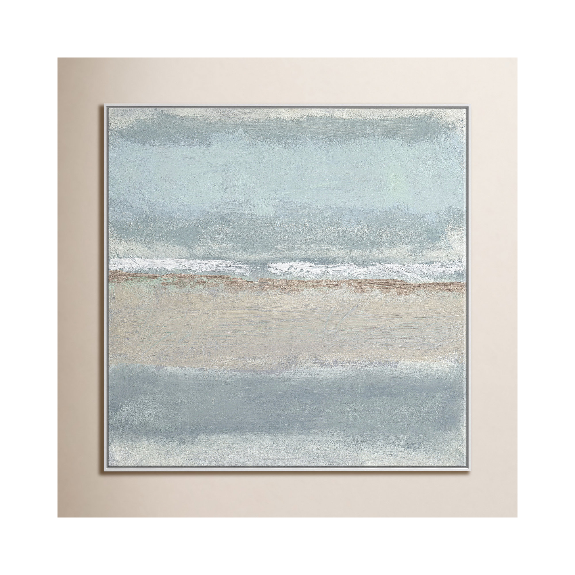 Serenity 1 by Filippo Ioco, White , 45" H x 45" W x 2" D