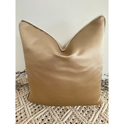 Abstract Gold Square Cushion Cover