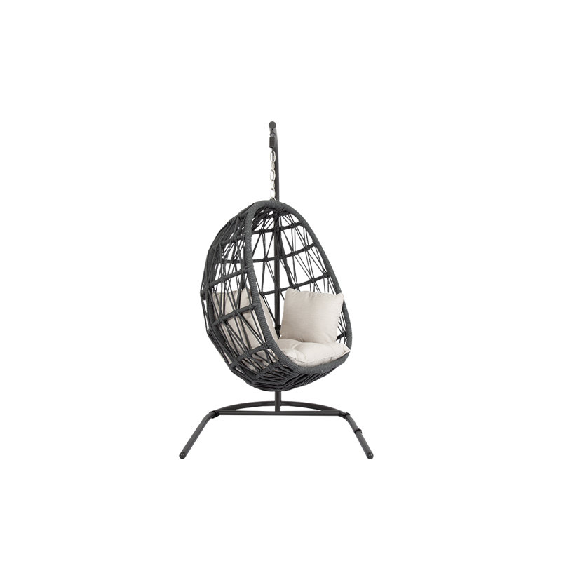 Milano Hanging Chair, Echo Ash Sunbrella®, Slate