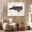 North Carolina Home Map sur impression sur toile-878875998