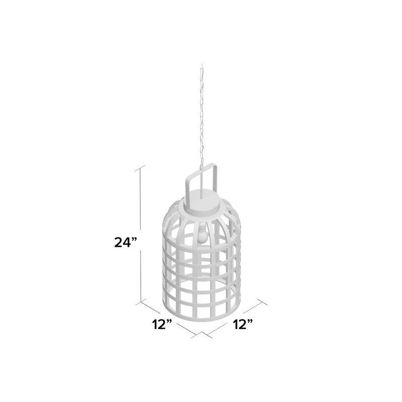 Merritt 1 - Light Lantern Pendant, 24" H x 12" W x 12" D
