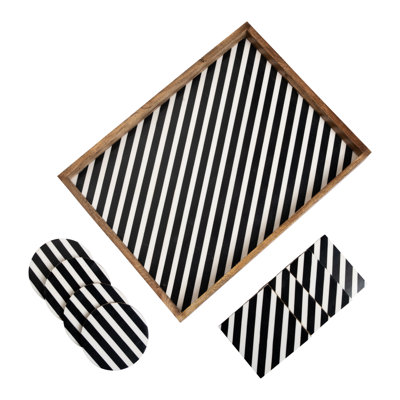 Affan Solid Wood Decorative Tray