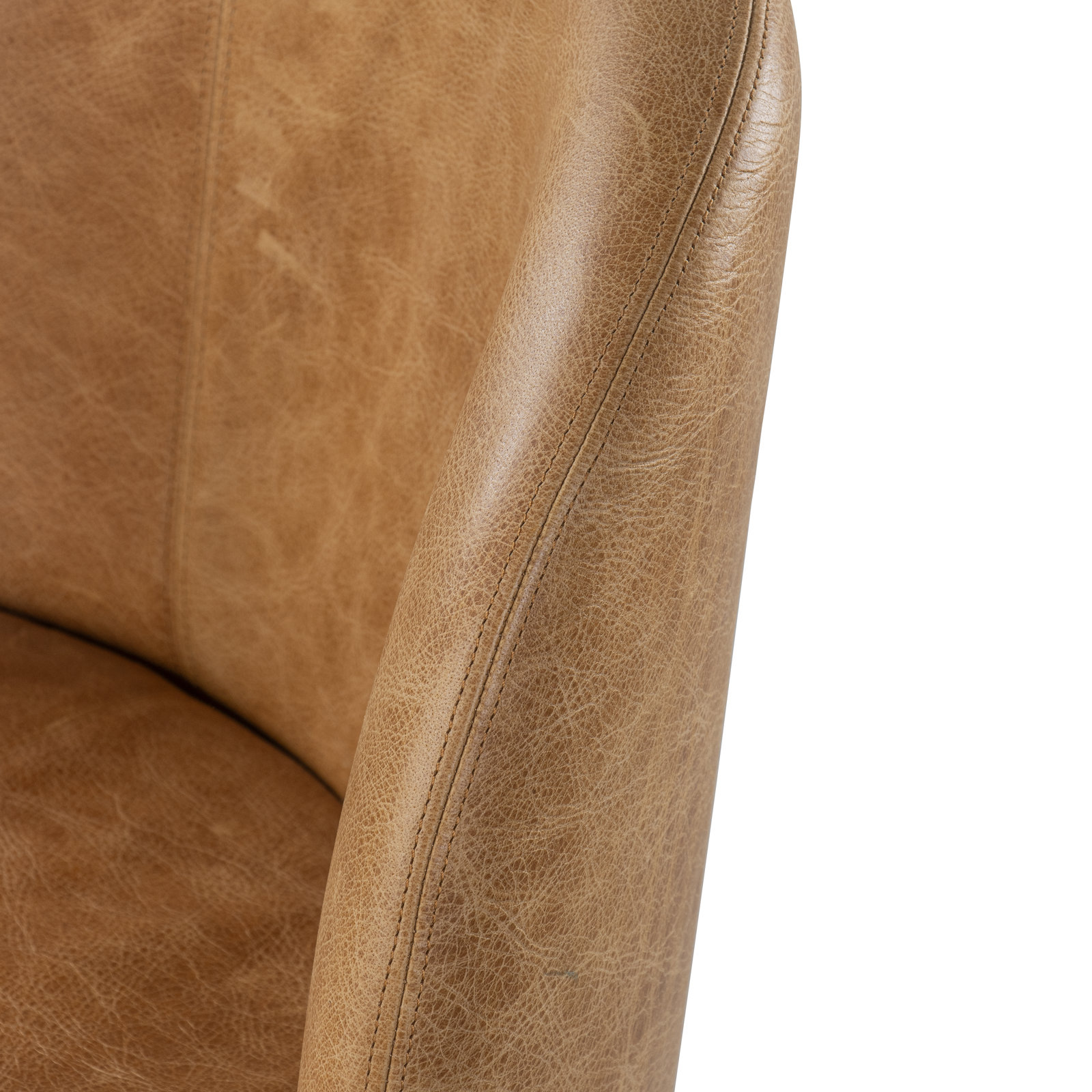 Surrey Genuine Leather Swivel Counter Stool