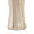 Silhouette Tall Glass Vase with Metal Rim for Home Table Decor - Modern Flower Vase Accent for Console Table or Living Room Styling - Ivory & Gold-1704637575