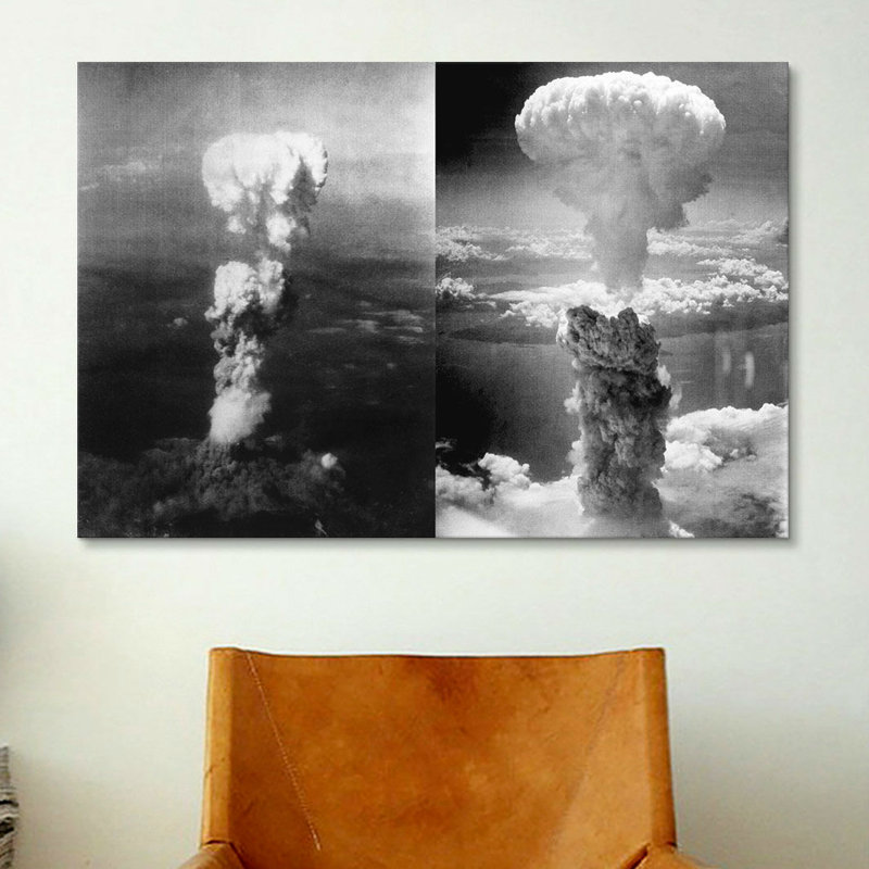 Atomic Bombings of Hiroshima and Nagasaki, reproduction de photo sur toile, H 12 po x l 18 po x P 0,75 po