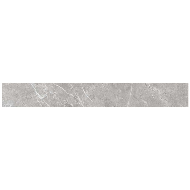 Pearl Matte Porcelain Bullnose Shower Tile Trim, 24'' x 3''