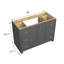 Base de meuble-lavabo simple en bois massif de 48 po Kalya seulement-266295662