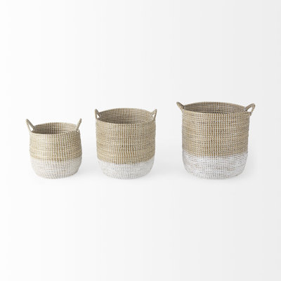 Ensemble de 3 paniers en osier