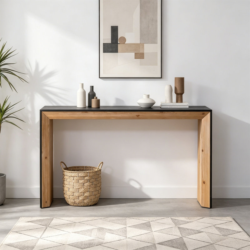 Console en bois noir