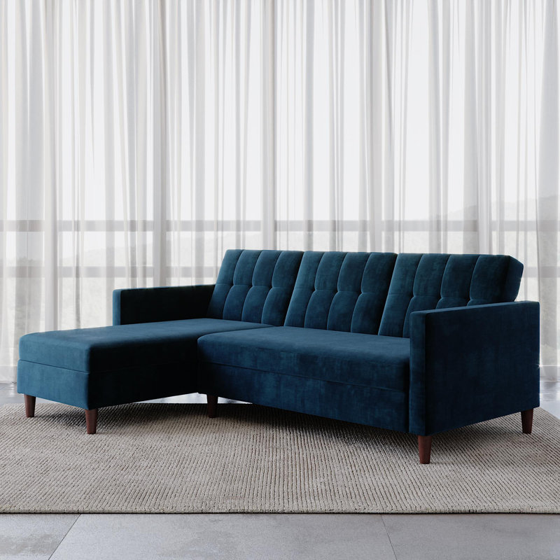 Abram 3 Seater Sofa Bed, Blue