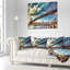 «Manhattan Skyline at Summer» - Coussin imprimé Cityscape-30967916-30967920