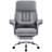 Faux Leather Executive Computer Chair Ergonomic Office Chair with footrest and Double-THick Padding Armrest-881434019