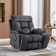 42.7" Wide Oversize Microfiber Lift Assist Reclining Chair with Massage Heating & Dual Hidden Cupholders & USB & Side Pocket