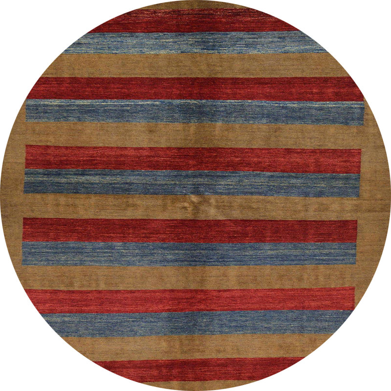 Abstract Indoor Rug, Round 7'