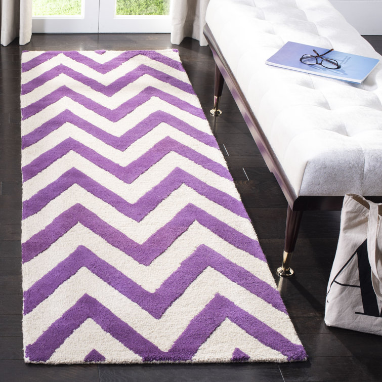 Sanyla Hand Tufted Wool Chevron Rug