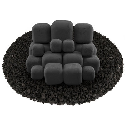 6'' Square Ceramic Fire Pit Accessory