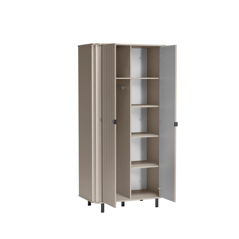 NOVARA 8 wardrobe 2-door, clay grey