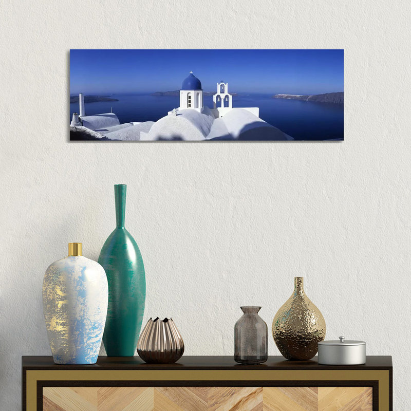 Greece - Wrapped Canvas Panoramic Print, 30.48 cm H x 91.44 cm W x 1.91 cm D