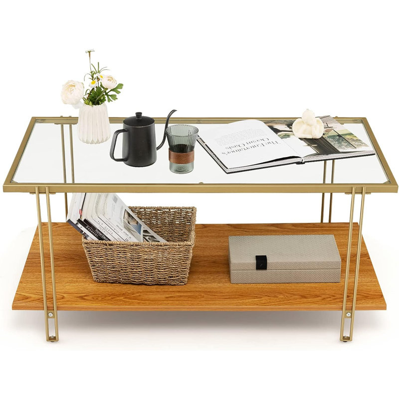 Saumur Four Leg Coffee Table with Storage