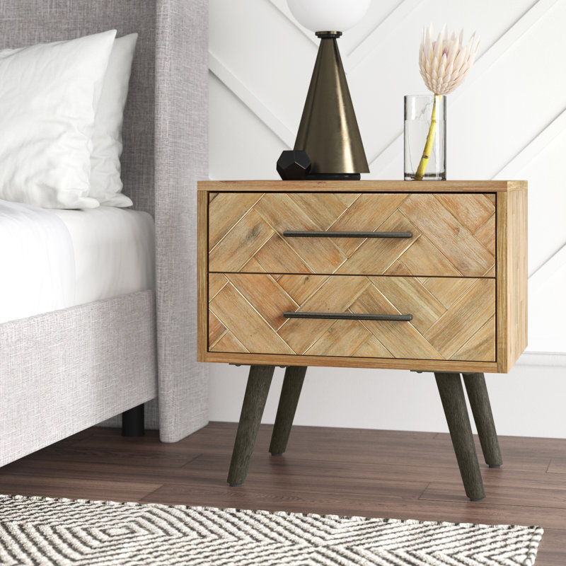Kayoko 24'' W Solid Wood Nightstand