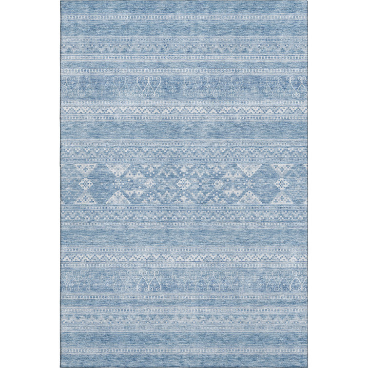 Premium Machine Washable Prisco Sky Rug