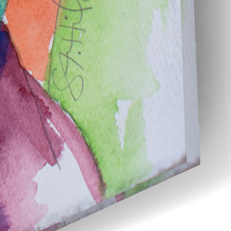 «Frida with Mums» par St. Hilaire Elizabeth, art mural en verre acrylique, H 16 po x l 12 po x P 0,13 po