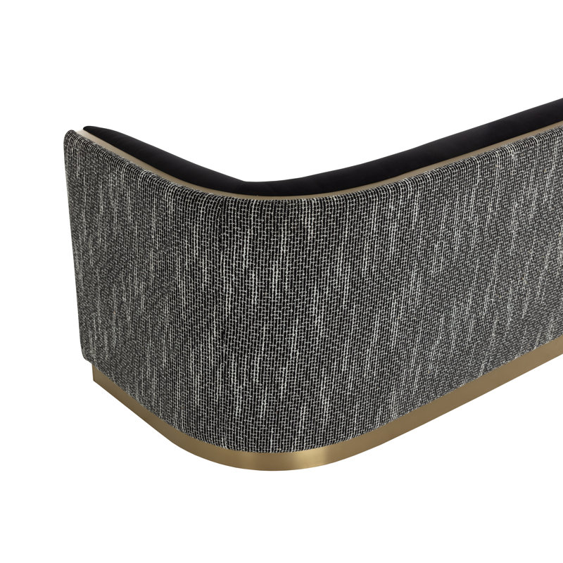 Larron Sofa, Abbington Black Polyester