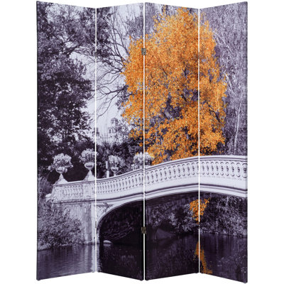 Duchene 71'' H Solid Wood Folding Room Divider