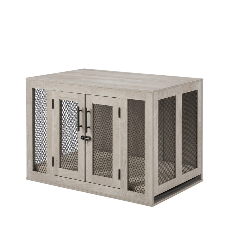 Gendron Pet Furniture Style Crate with 2 Doors, Medium (26.2" H x 23.7" W x 37" D), No