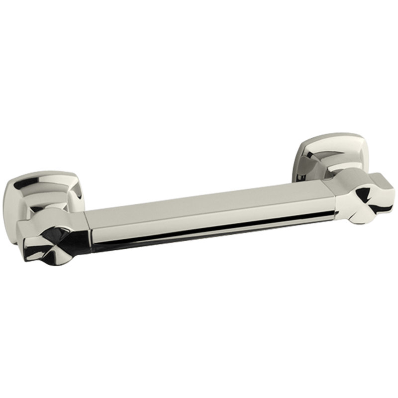 Margaux Grab Bar, Vibrant Polished Nickel, 12"W