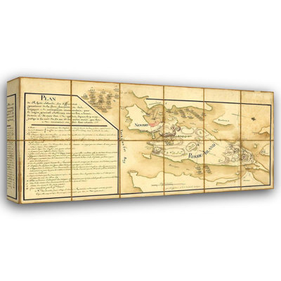 Cartes rétro: flotte française et troupe coloniale sous le général Sullivan, Rhode Island, 1778