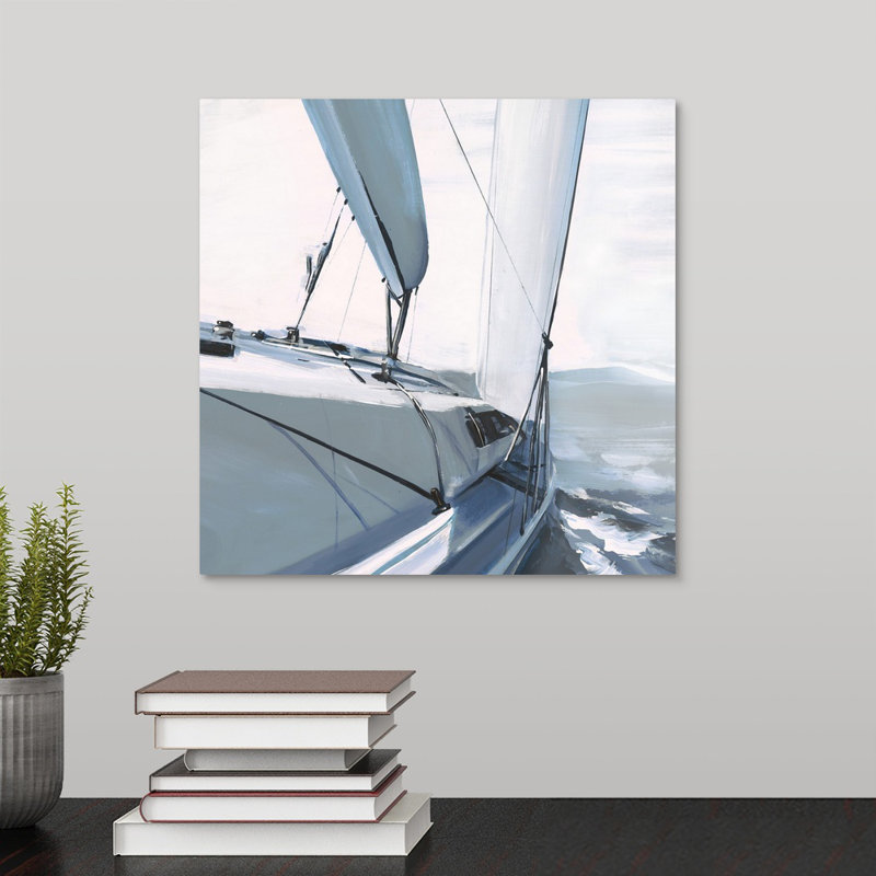« sea faring life xv », peinture sur toile, Toile tendue, H 12 po x l 12 po x p 1,25 po