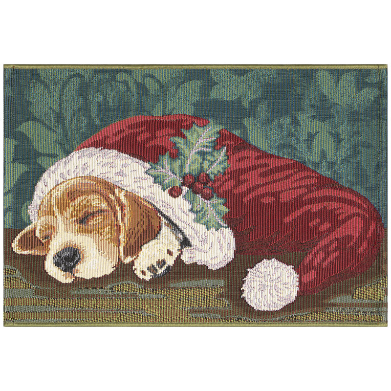 Giavannah Synthetic Non-Skid Kitchen Mat, Rectangle 2' x 2'10"