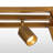 VidaLite Shura Cage - 5 Light Integrated LED Flush Mount Rotatable Heads - Brushed Brass