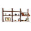 3 tablettes murales en bois massif, présentoir à décor moderne pour chambre à coucher, salle de bain, cuisine, salon