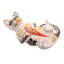 Figurine chat et koi
