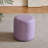11.8In Small Round Faux Leather Upholstered Ottoman-128794329