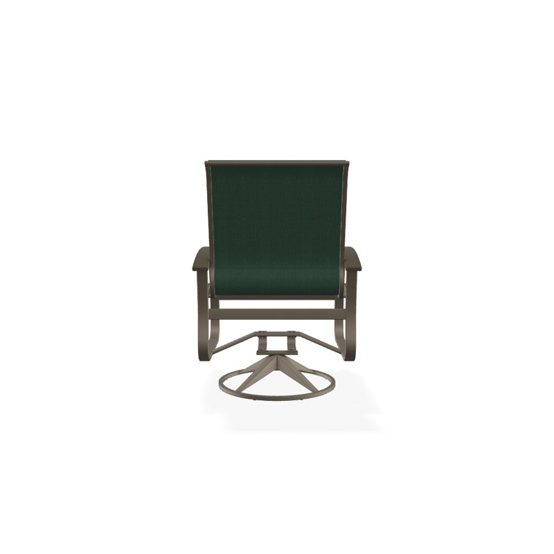 Belle Isle Outdoor Dining Armchair, Beachwood P40, Textured Beachwood, Forest Forest Green 22D Sunbrella®