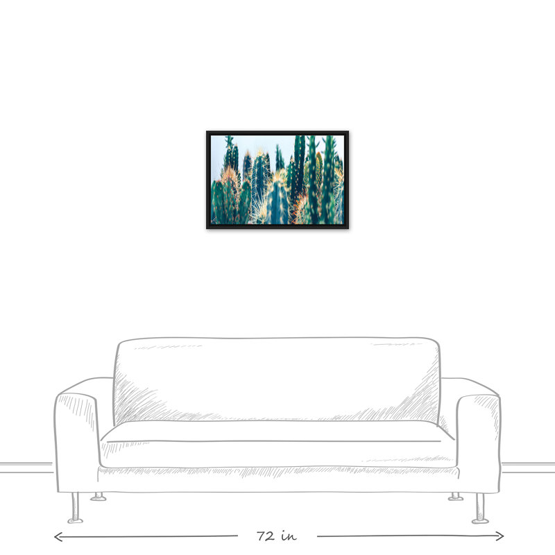 Jardin de cactus, H 17,75 po x l 25,75 po x P 1,75 po
