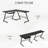 Arvina L-Shaped Metal Base Writing Desk