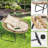3 Pieces Bistro Set Outdoor Wickerpatio Conversation Set Backrest With Cushions And Tempered Glass Side Table